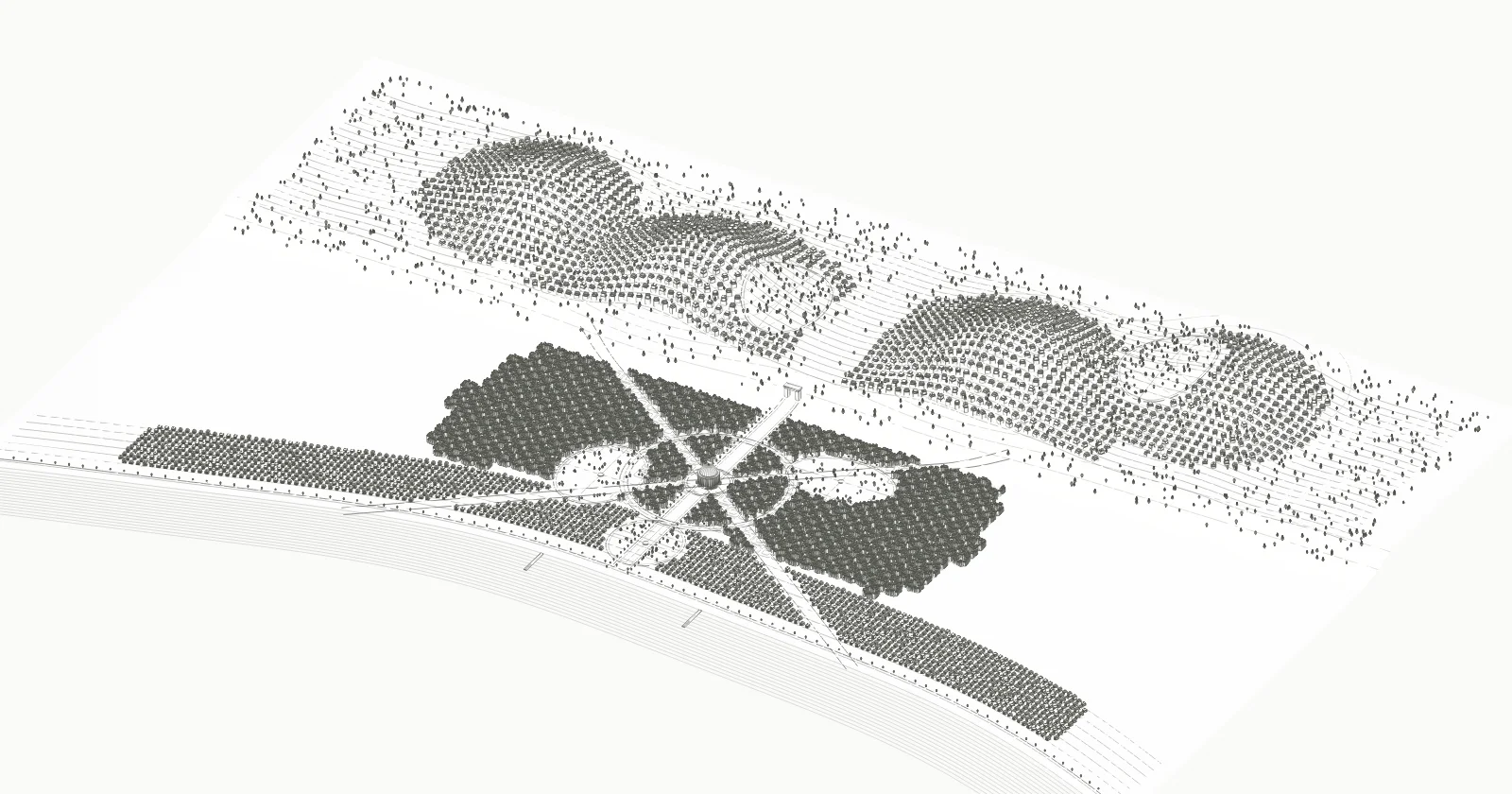 Illustrative city drawing